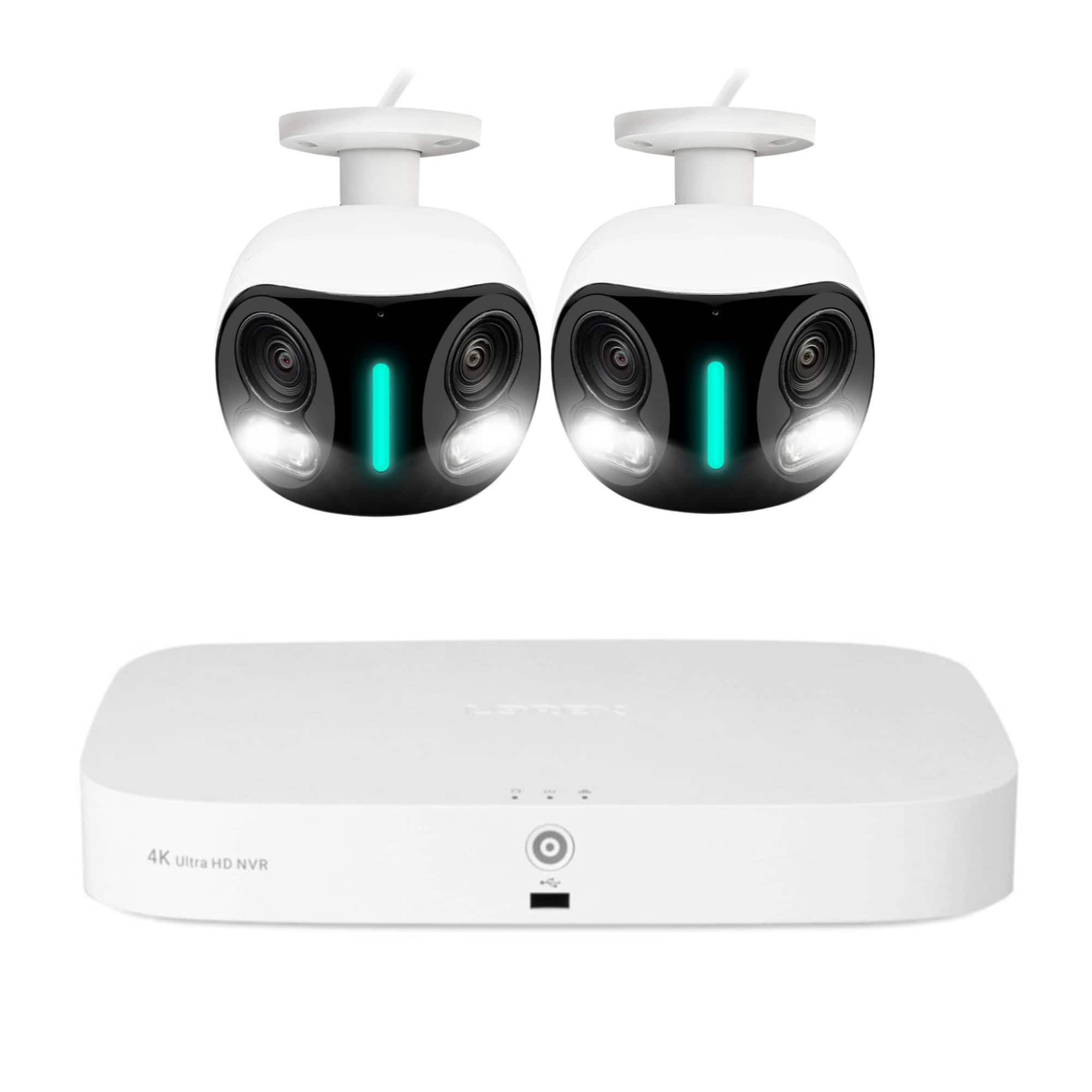 Lorex - 4K 16 Camera Capable 2TB NVR with 4K Dual Lens IP Security Camera - Black