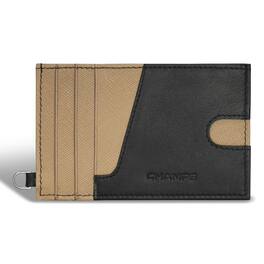 Champs - Iconic Collection Leather Slim Cardholder - BlackIvory