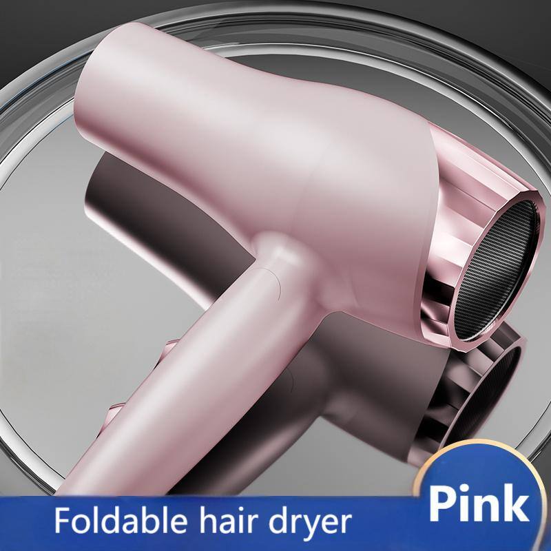 Foldable hair dryer  
Pink