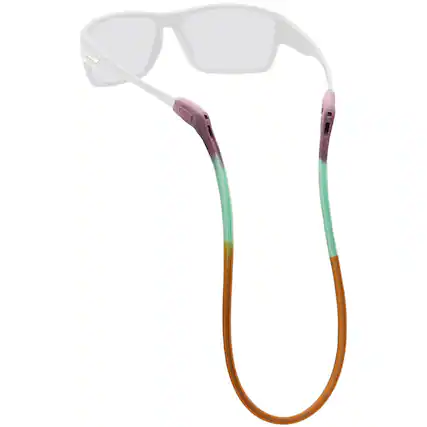 Front. Chums - Chums Switchback Silicone Sunglasses Eyewear Retainer - Rust/Purple-Aqua - Rust/Purple-Aqua.