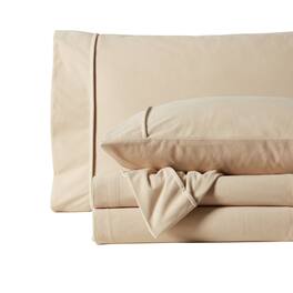 Sweet Home Collection - Solid Cotton Flannel Sheets Warm and Cozy Extra Deep Pockets, Queen - Beige