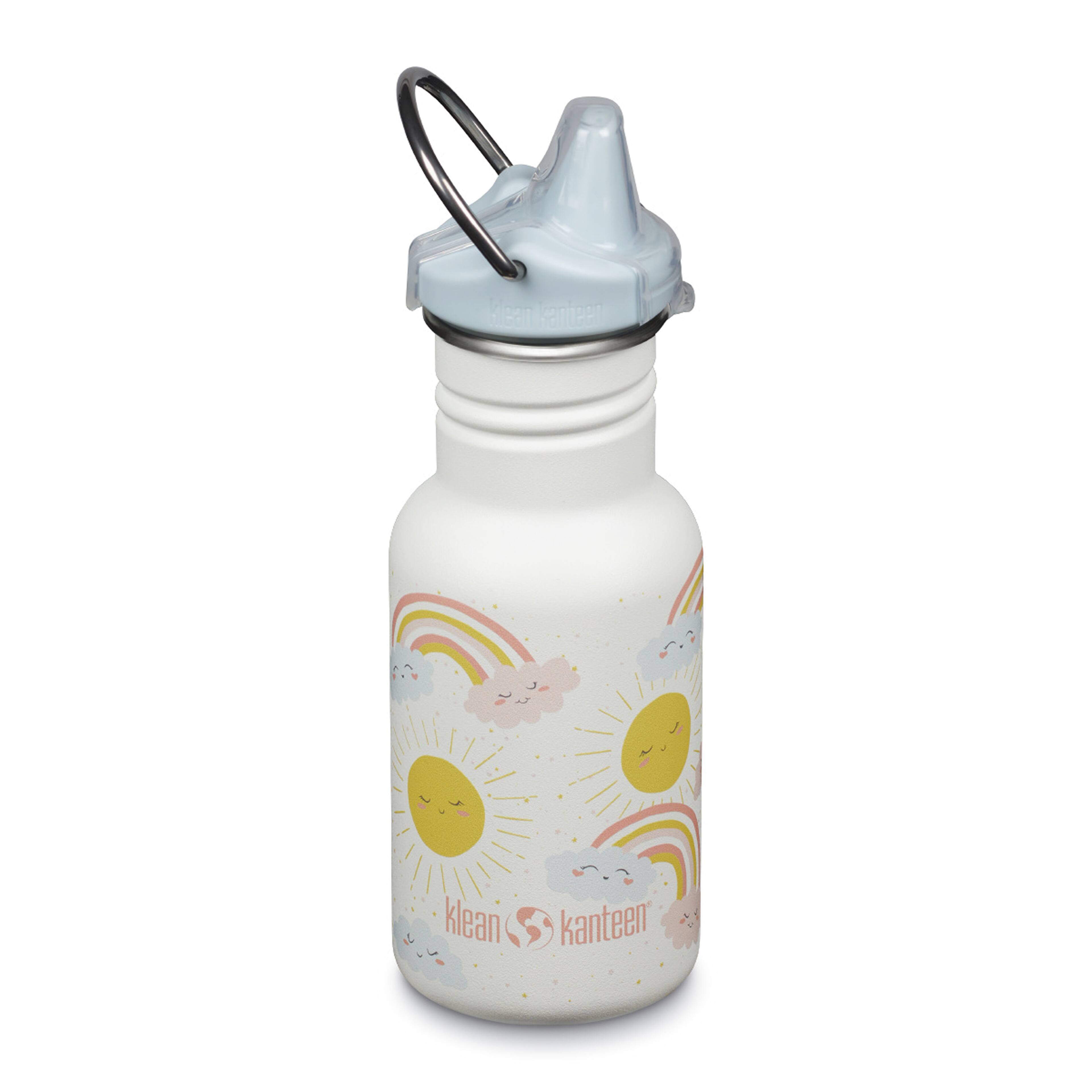 Klean Kanteen - 12oz Classic Kid's Sippy Bottle - Dust Cover, Loop - BPA-Free Stainless - Rainbows price history on PriceWatchPro