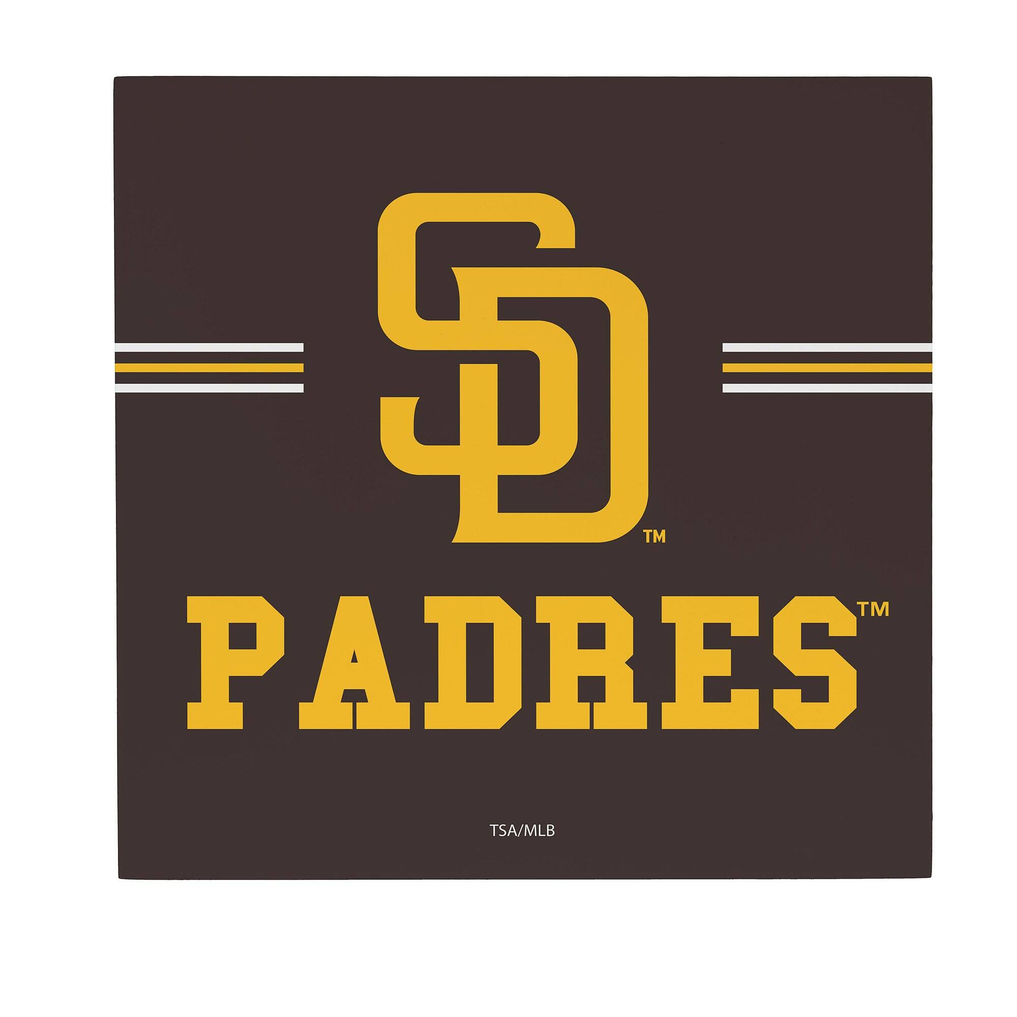 San Diego Padres 12" x 12" Wood Wall Sign