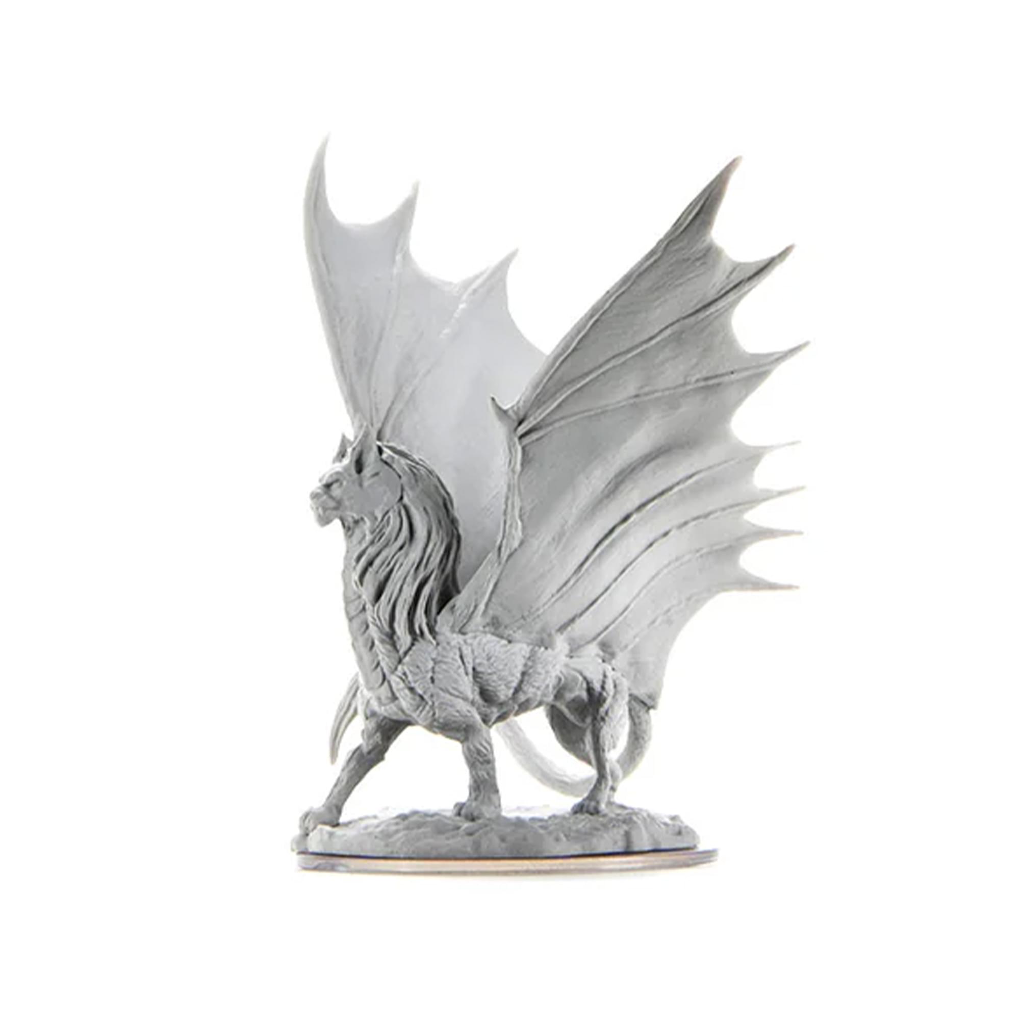 Alt View 2. NECA - D&D Nolzurs Marvelous Unpainted Miniatures | Dragonne - Grey.