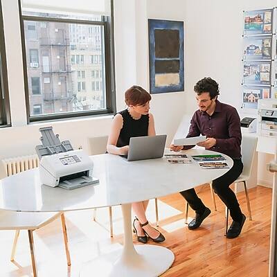 Alt View 3. Brother - ADS-4900W Duplex Document Scanner - White/Black.