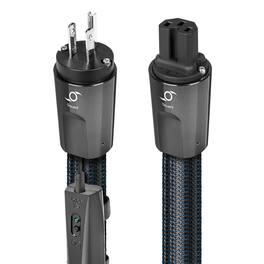 AudioQuest - Hurricane Constant-Current (Source) 6.6' Power Cable with C13 to 3-Prong Wall Plug Connectors - Black