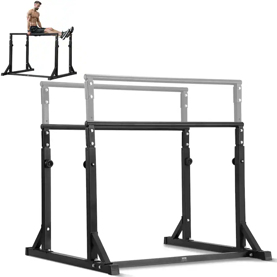 VEVOR Dip Bar,800lbs Capacity,Heave Duty Dip Stand Station,Fitness