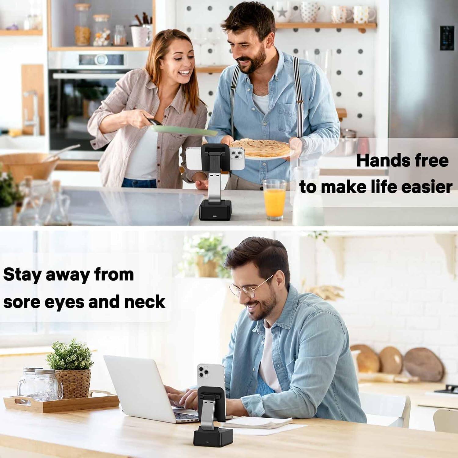 Hands free to make life easier

Stay away from sore eyes and neck