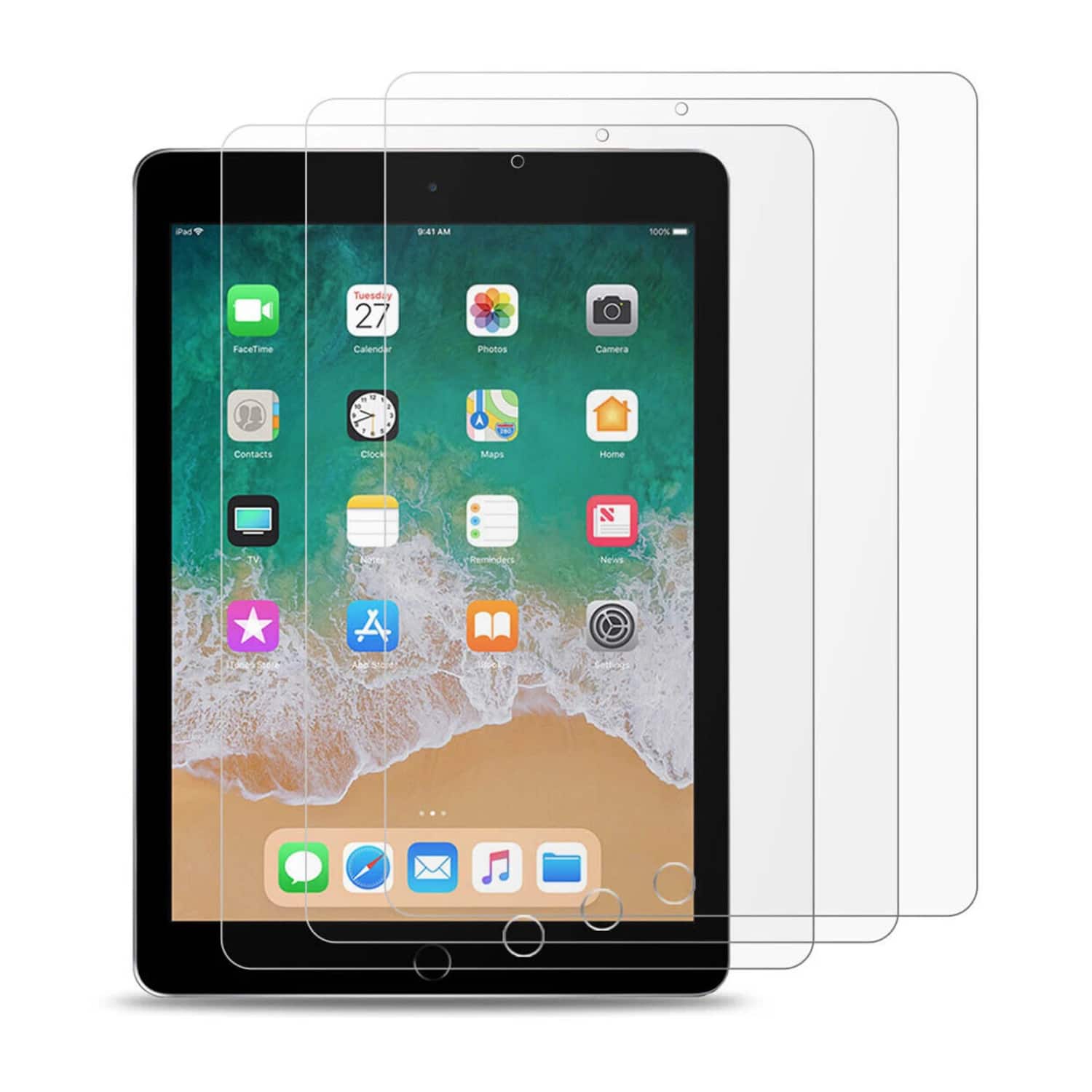 Stock Preferred - 3 Pack Screen Protector for IPad 2/3/4 - Clear