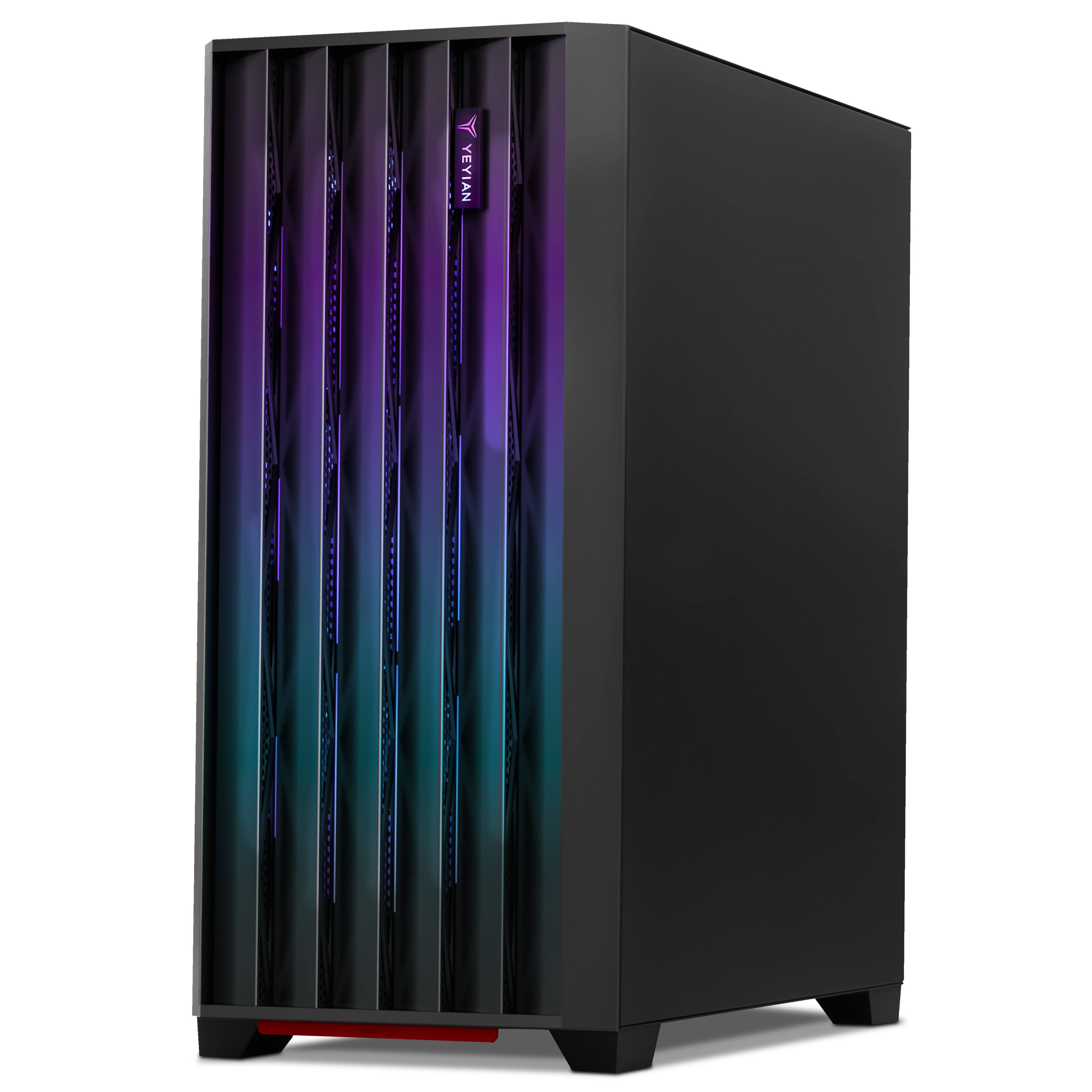Left. YEYIAN - Yeyian Phoenix Gaming PC - Intel Ultra 7 265KF, RTX 5070 Ti, 32GB DDR5, 2TB SSD, AI, RGB, 240mm AIO - YPI-PM265YC-57T1N - Black.