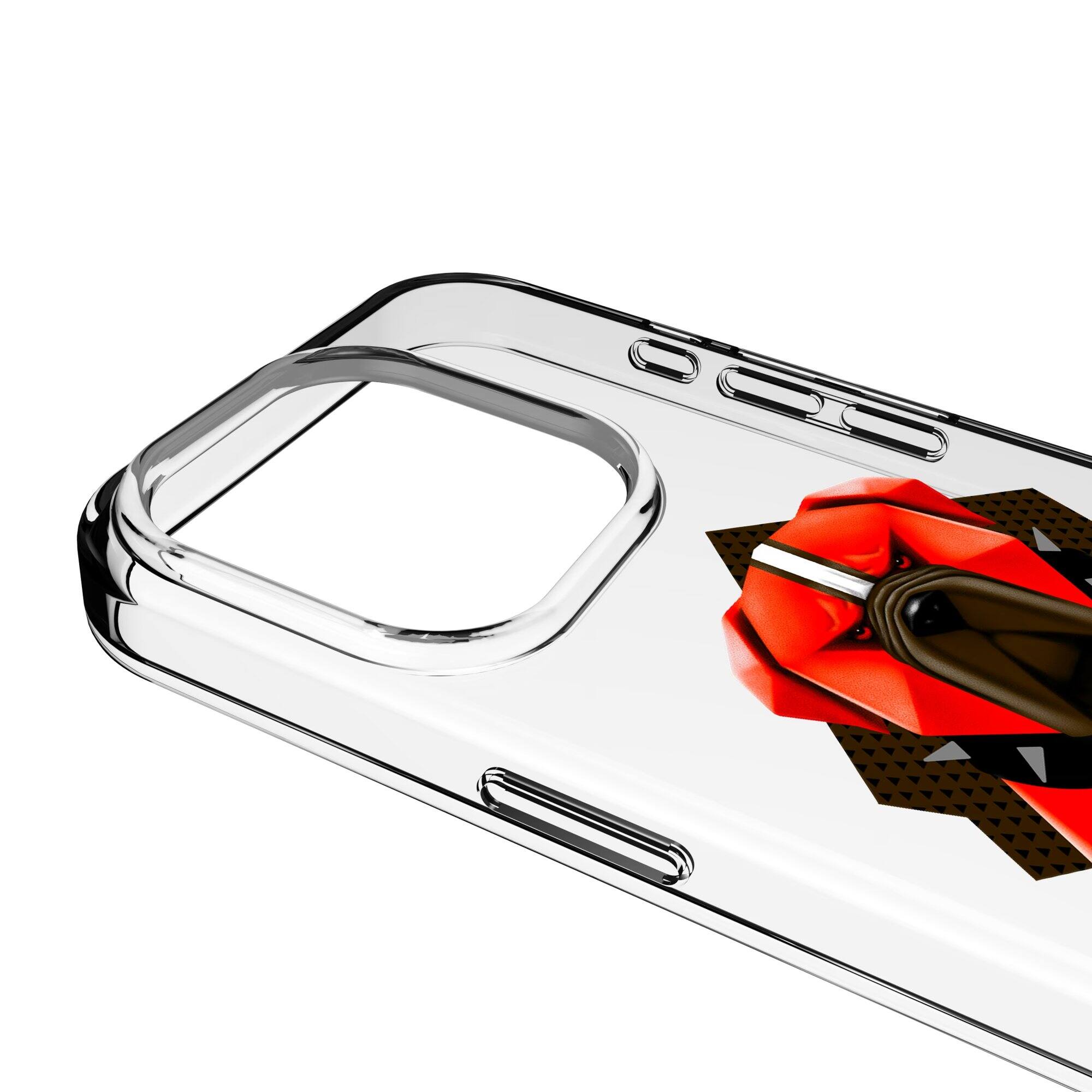 Alt View 2. Keyscaper - Cleveland Browns iPhone Clear Case - 16 Plus - Multicolor.