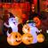 Alt View 16. Costway - 6 FT Long Halloween Inflatable Decor 4 Pumpkins & Ghosts w/ Built-in LED Lights - Orange/Purple.
