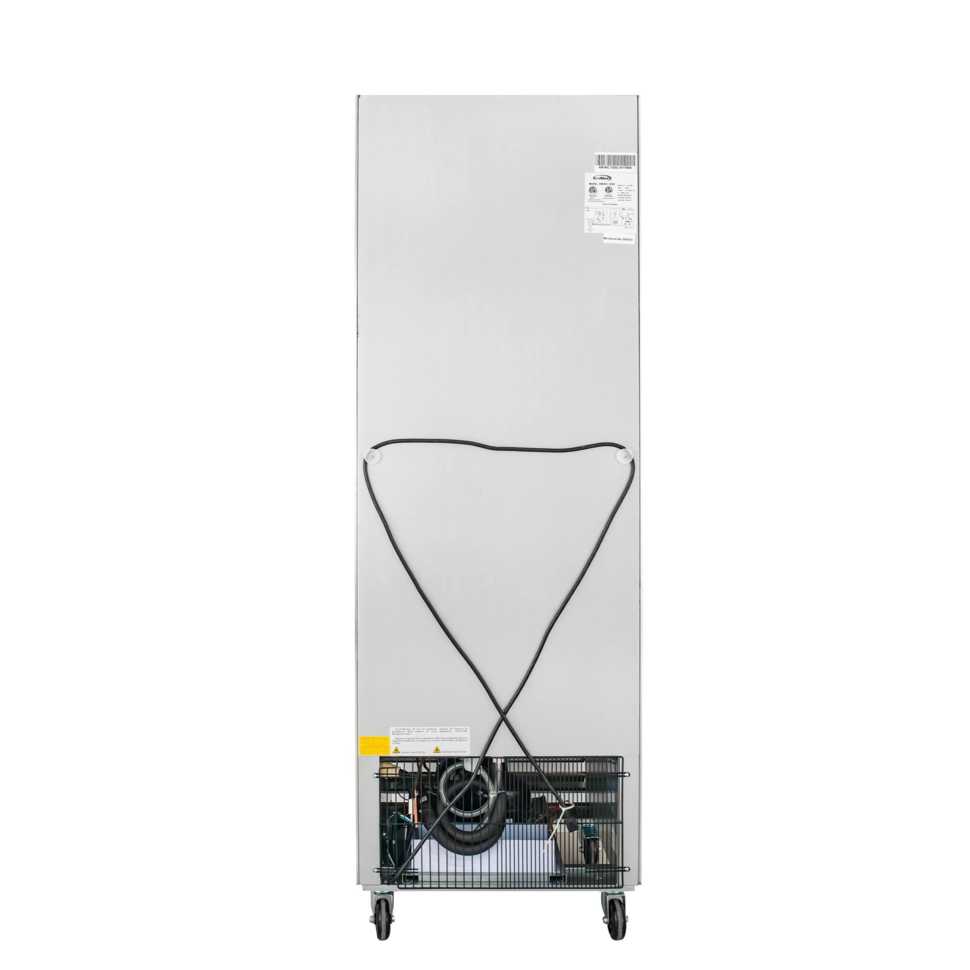 Alt View 9. Koolmore - 27 in. Commercial One Door Convertible Refrigerator/Freezer with 23 Cu. Ft. Capacity in Stainless Steel, ETL Listed - Stainless steel.