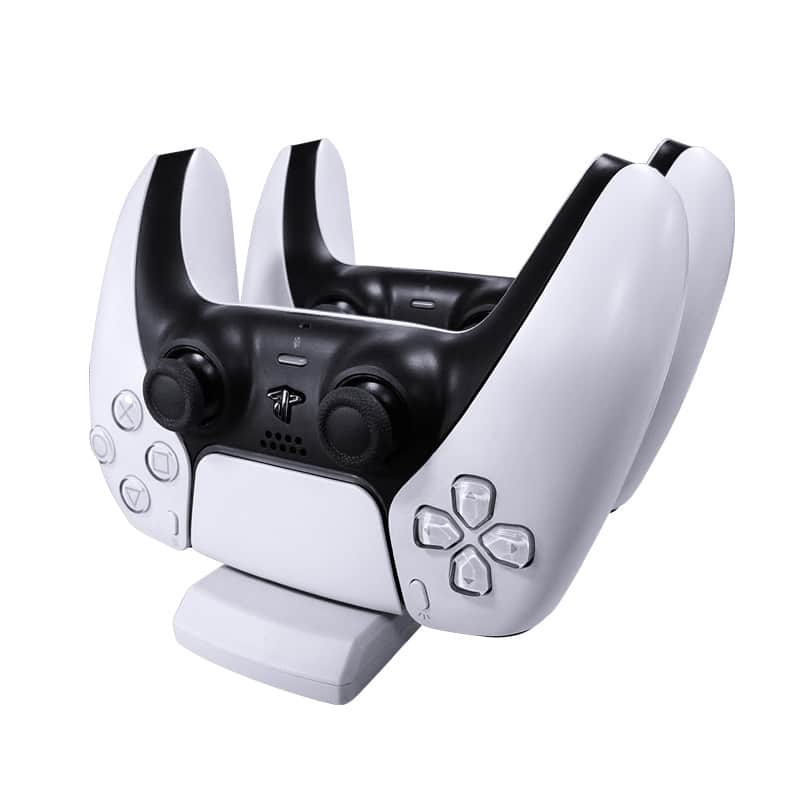 Cluzine - Charger for PS5 Wireless Controller Dual Charging Dock Charging Station