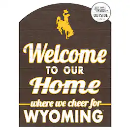 Jardine - Wyoming Cowboys 16'' x 22'' Marquee Sign - Brown