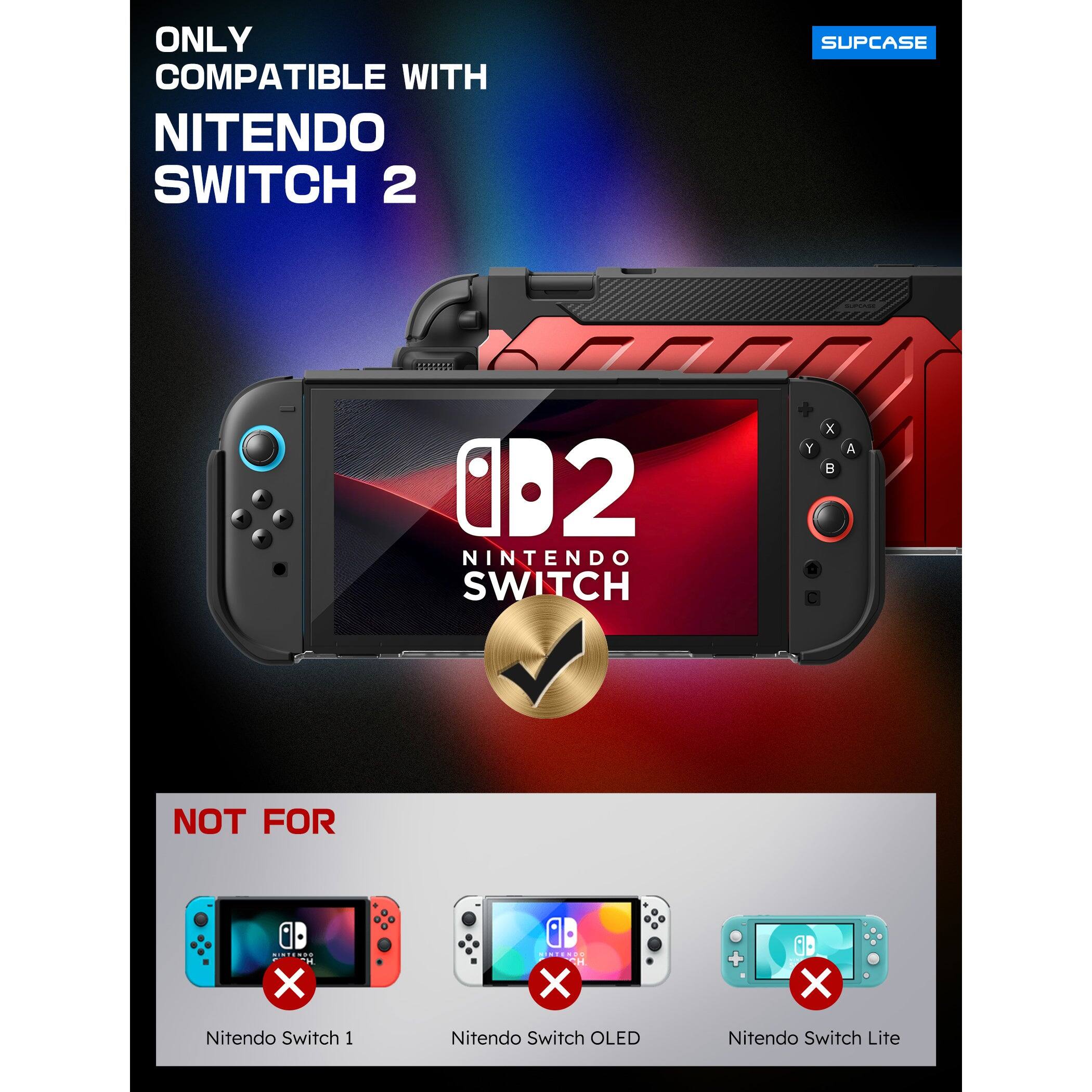 ONLY COMPATIBLE WITH NITENDO SWITCH 2 SUPCASE c5551111 0D2 NINTENDO SWITCH Y x  A NOT FOR X X + X Nitendo Switch 1 Nitendo Switch OLED Nitendo Switch Lite