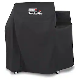 Weber - SmokeFire EX4 Wood Pellet BBQ Grill Heavy Duty Polyester Cover - Black