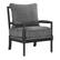 Angle. OSP Home Furnishings - Eliza Spindle Chair - Charcoal.