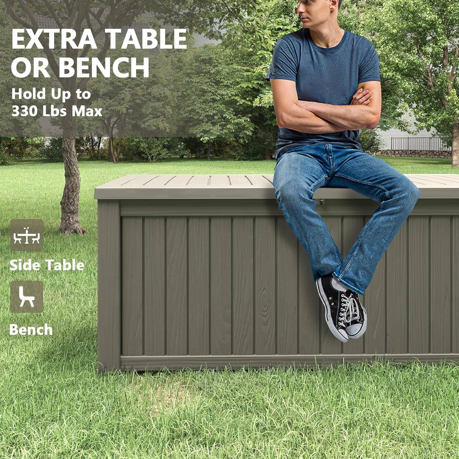 EXTRA TABLE OR BENCH  
Hold Up to 330 Lbs Max  

Side Table  
Bench