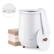 Front. Costway - 23L Bathroom Towel Heater Bucket 4 Timer with Fragrance Holder & 3-Level Heating - White.
