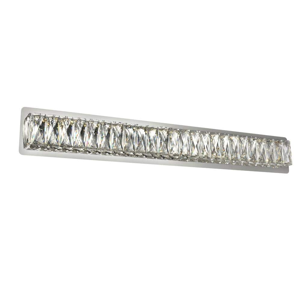 Elegant Lighting - Monroe Integrated Led Chip Light Wall Sconce Clear Royal Cut Crystal - Chrome price history on PriceWatchPro