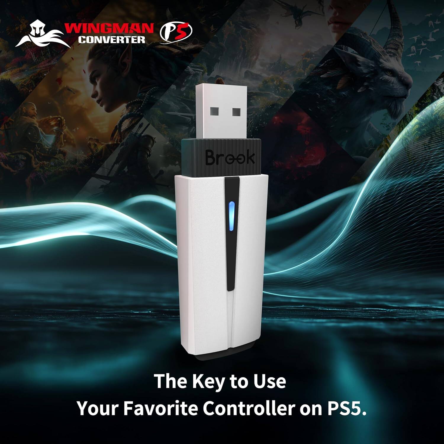 Wingman PS Converter: Brook - The Key to Use Your Favorite Controller on PS5.