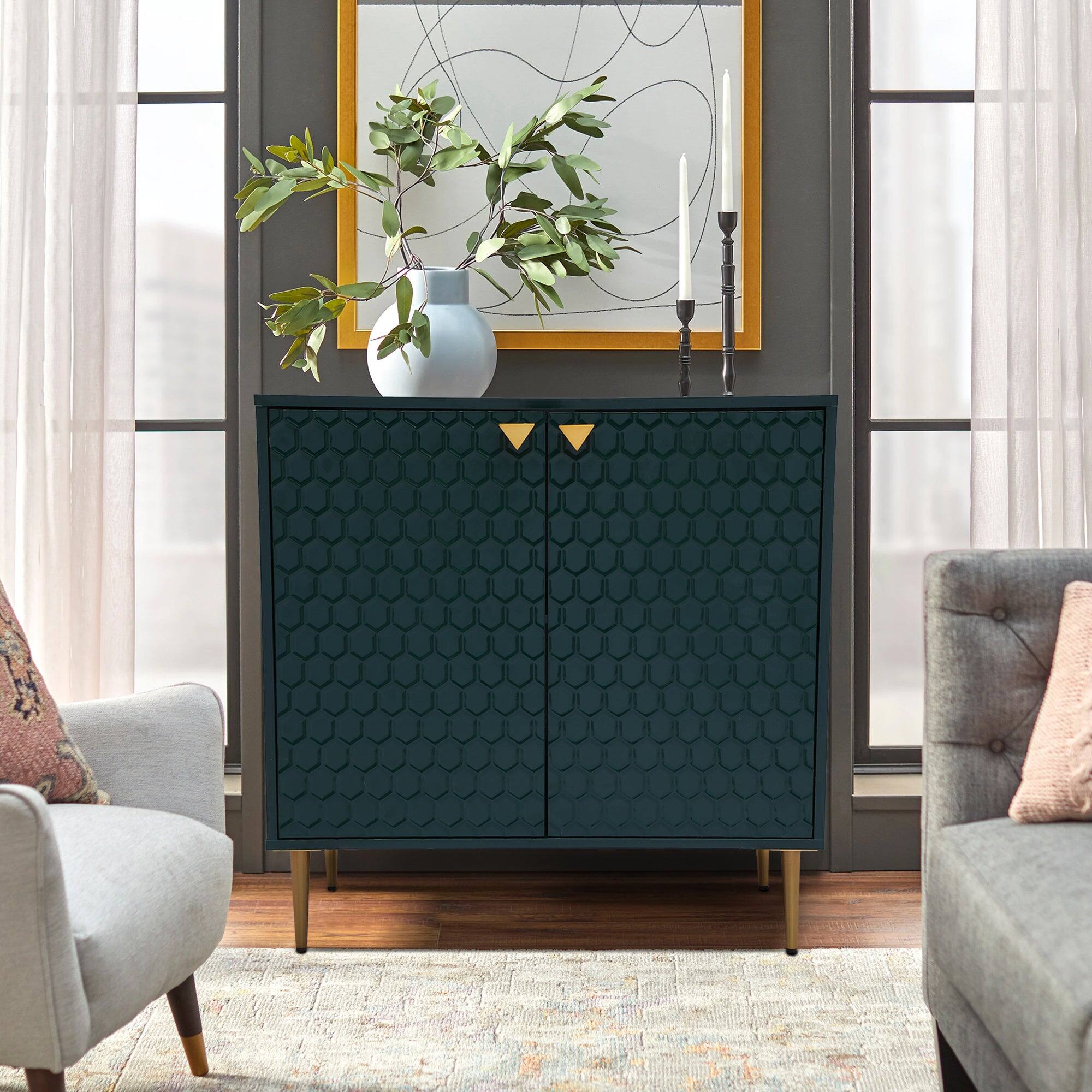 Alt View 8. Boyel Living - Boyel Living 2 Door Cabinet Storage Cabinet - Green.