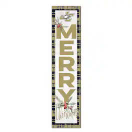 Jardine - Juniata Eagles 12'' x 48'' Outdoor Merry Christmas Leaner - White