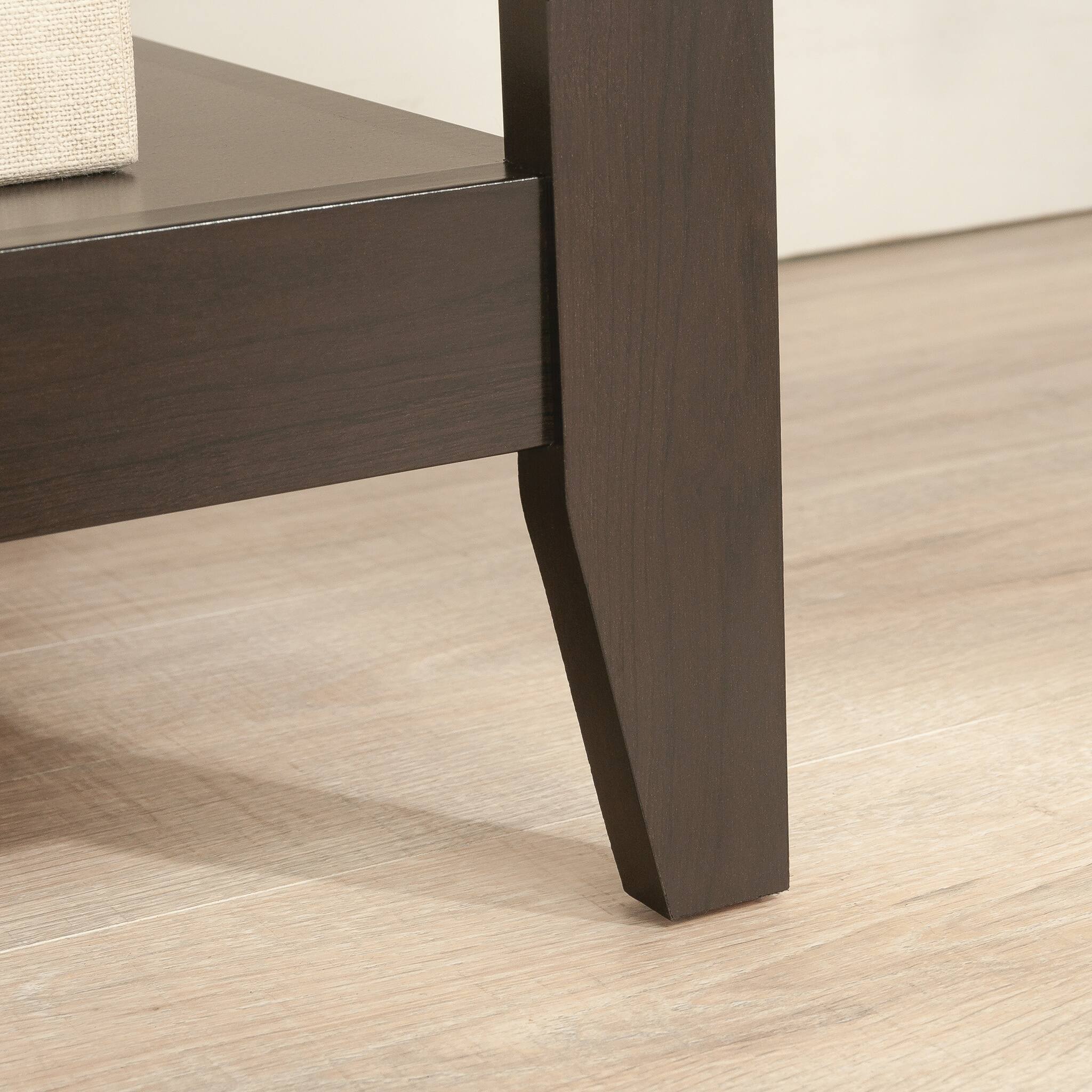 Alt View 1. Spaco - Computer Desk with Drawers, Cord Management, Large Work Surface for Home - Brown.