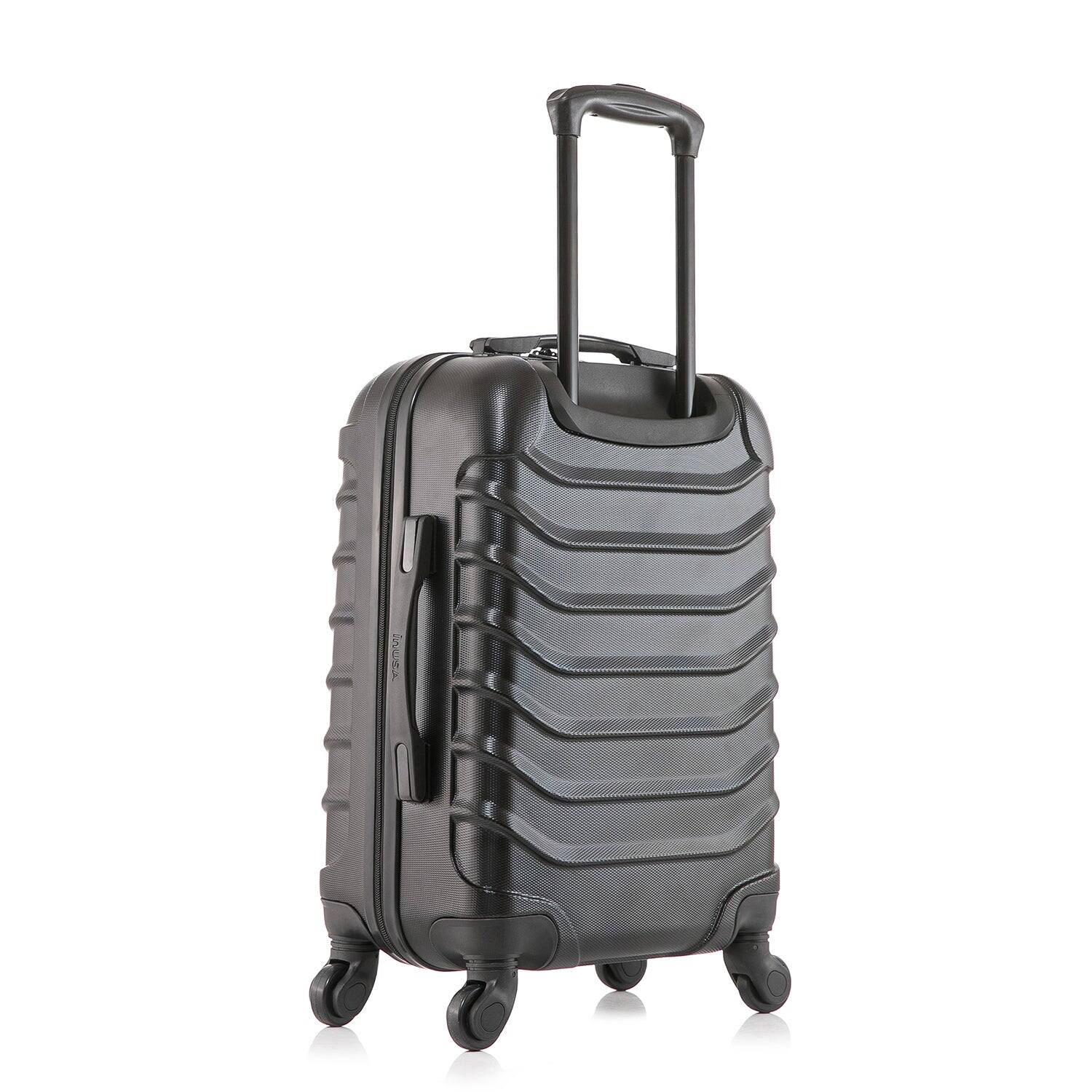 Alt View 1. InUSA - Endurance Lightweight Hardside Spinner Luggage 20" Carry-On - Black.