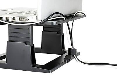 Alt View 8. 3M - 3M 13" x 2" Plastic Adjustable Laptop Stand, Black (LX500) - Black.