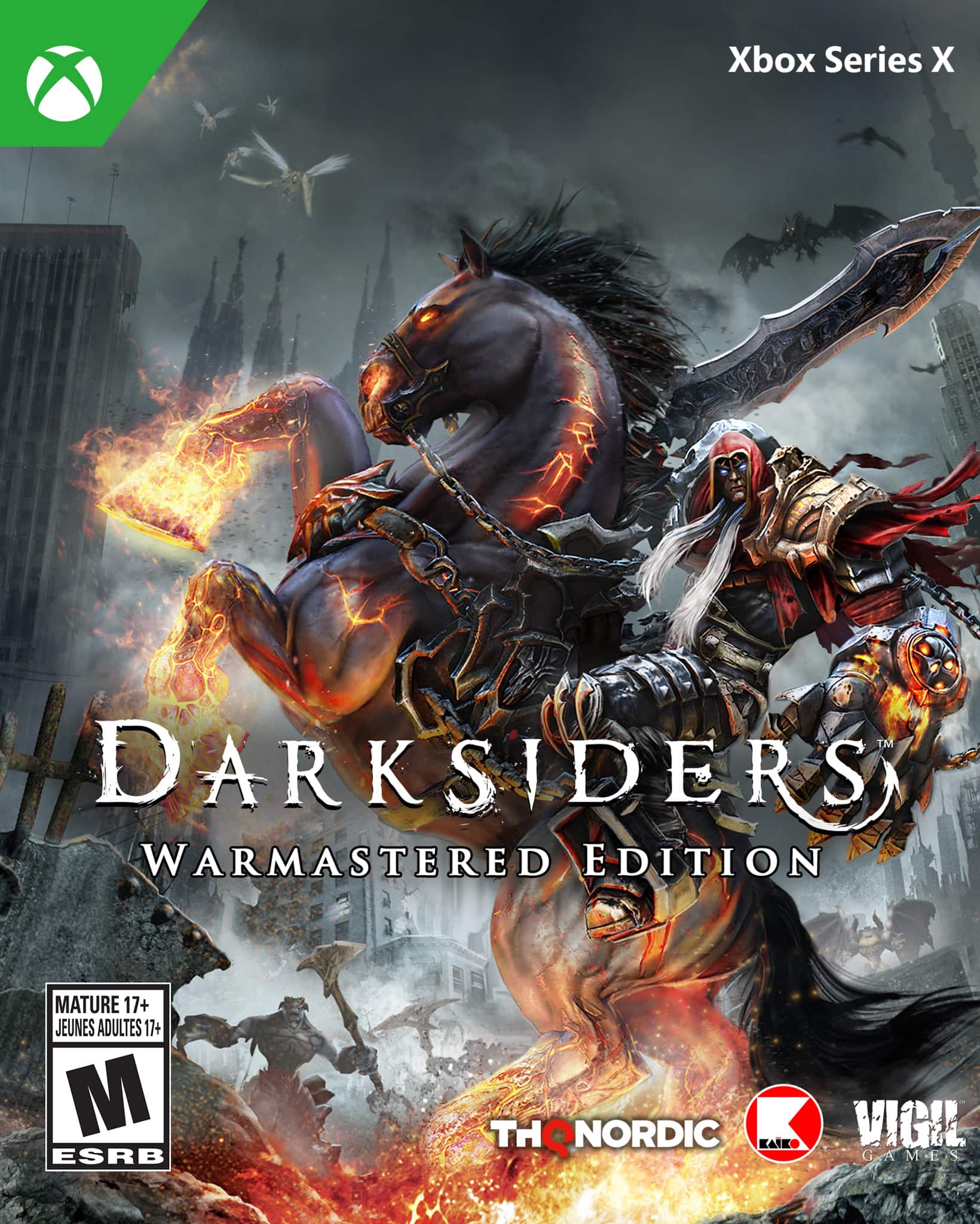 Xbox Series X DARKSIDERS WARMASTERED EDITION MATURE 17+ JEUNES ADULTES 17+ M ESRB TH THQNORDIC KAK VIGIL GAMES