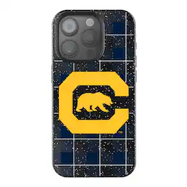 Keyscaper - NCAA - Cal Bears Plaid Bling iPhone Case - 14 Pro - Black