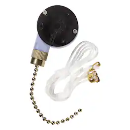 Jandorf - 6 amps Single Pole Pull Chain Appliance Switch 1 pk - Brass