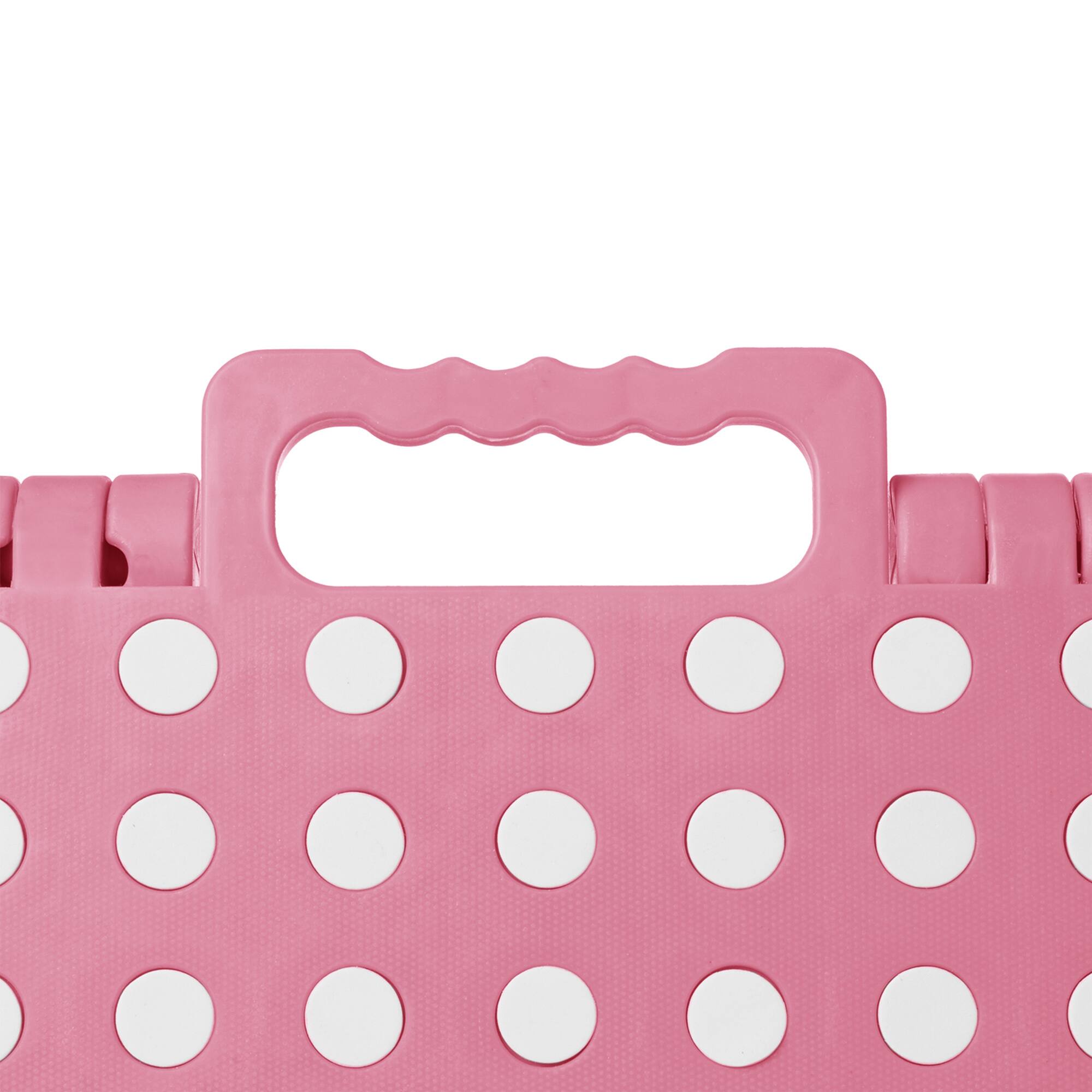 Alt View 5. Casafield - Folding Step Stools with Handle (Set of 2) - Light Pink.