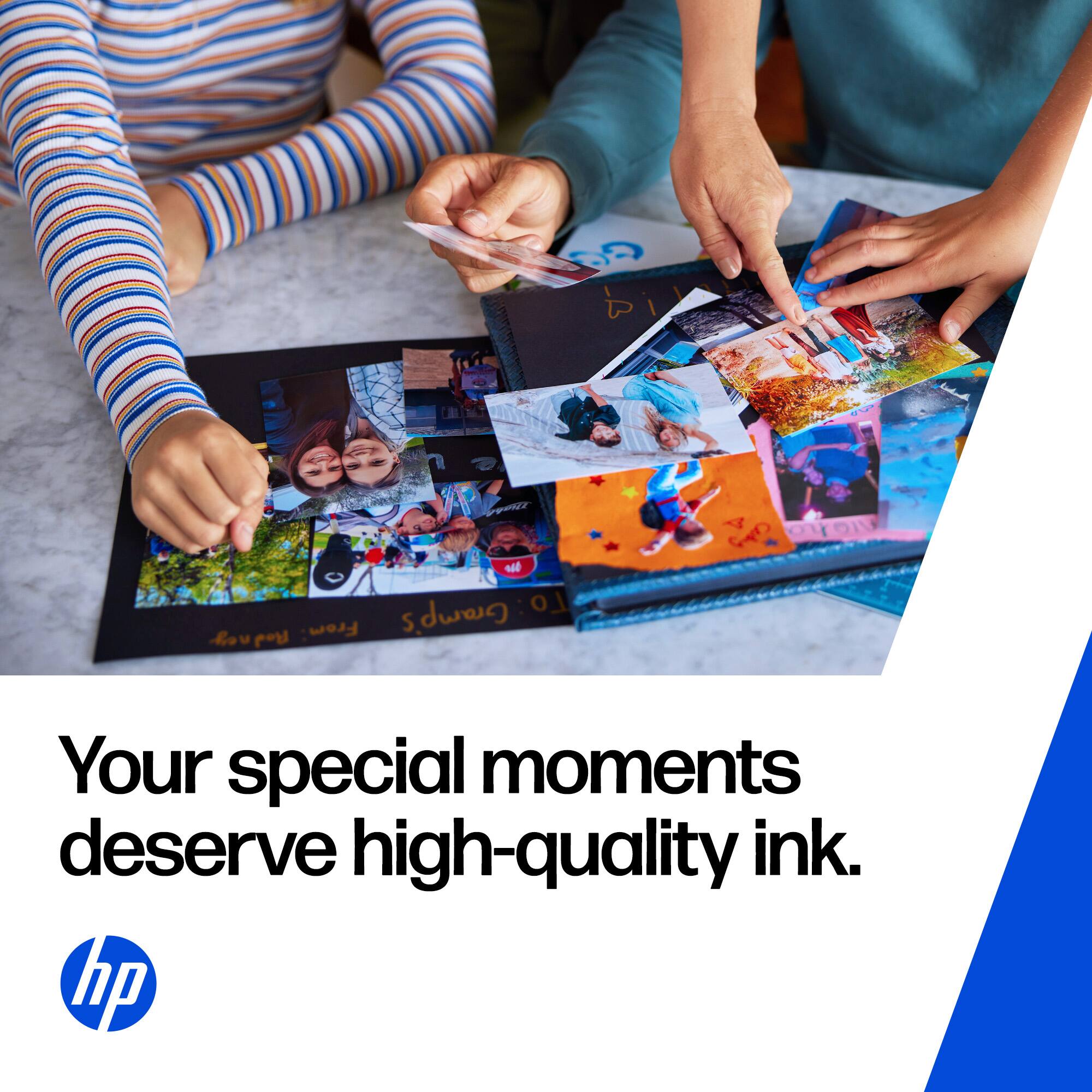 Your special moments deserve high-quality ink.  
hp