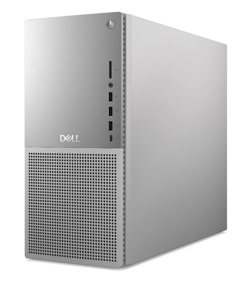 Alt View 2. Dell - Dell Tower Plus Desktop (Ultra 7-265, 16GB, 512GB SSD, Integrated Graphics, Win 11 Pro ) - Platinum.