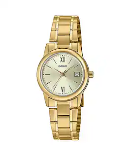Casio - Women’s Watch with Champagne Dial - LTP-V002G-9A - Gold