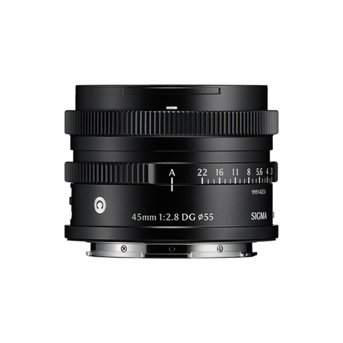 A I 22 16 11 8 5.6 4 1 99914251 45mm 1:2.8 DG 55 SIGMA