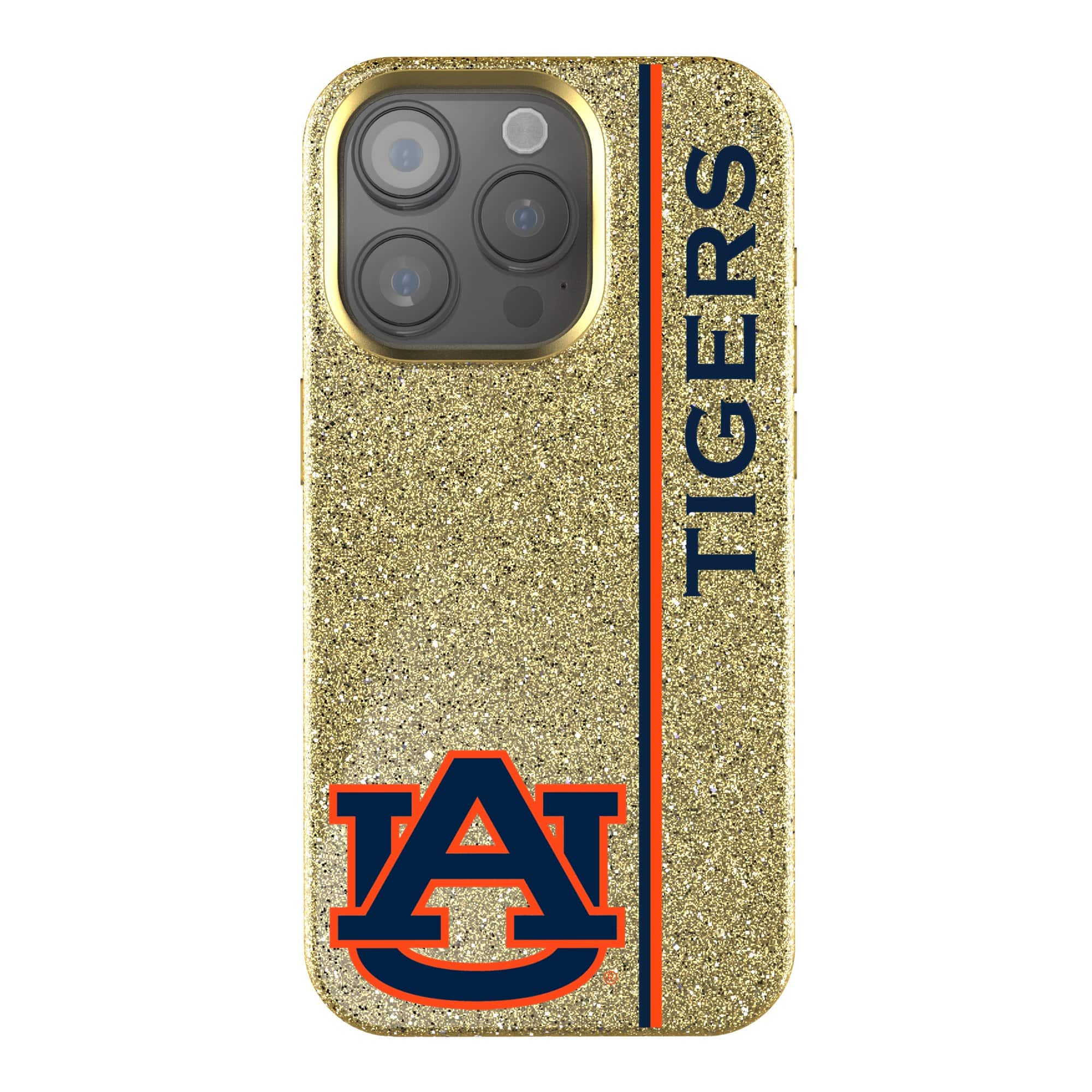 Keyscaper - NCAA - Auburn Tigers iPhone Bling Case - 14 Pro Max - Gold