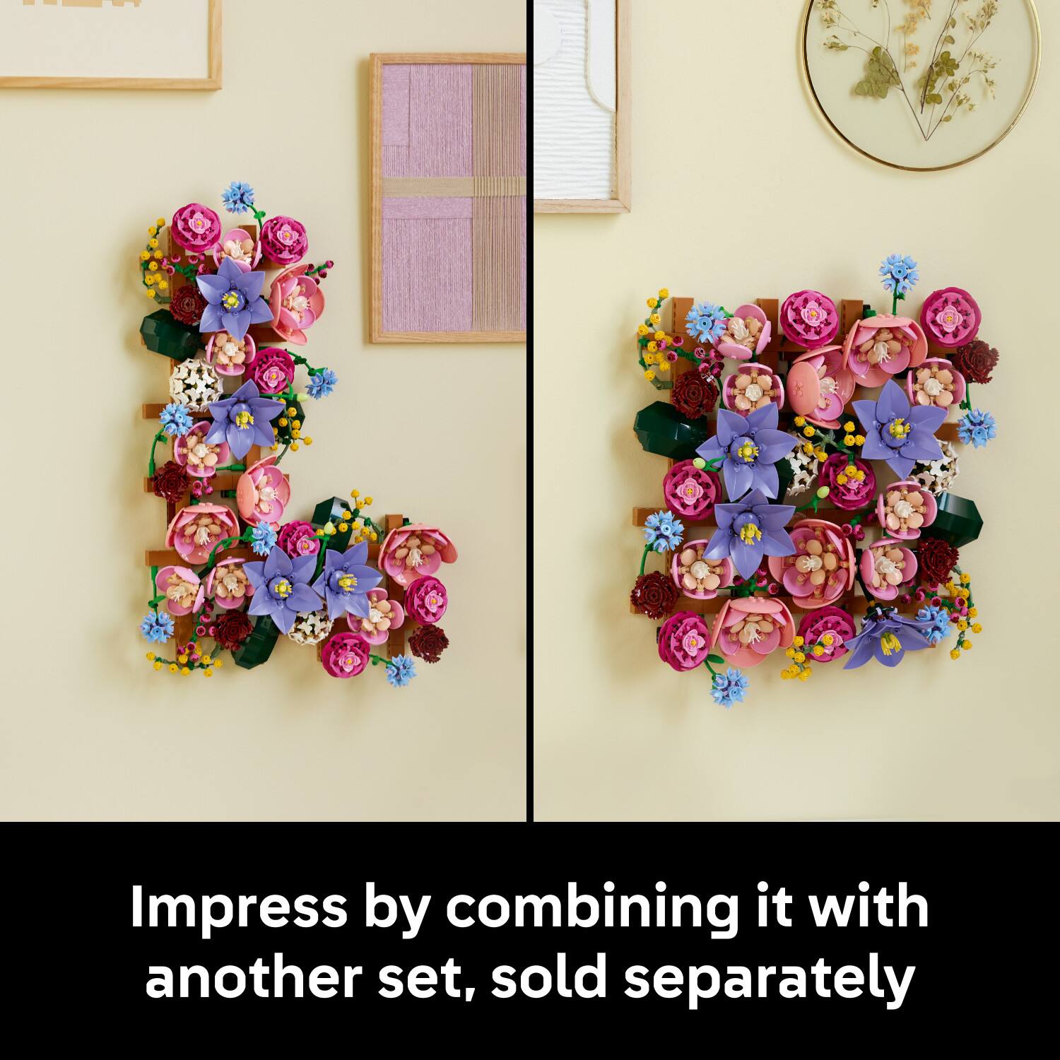 Impress by combining it with another set, sold separately