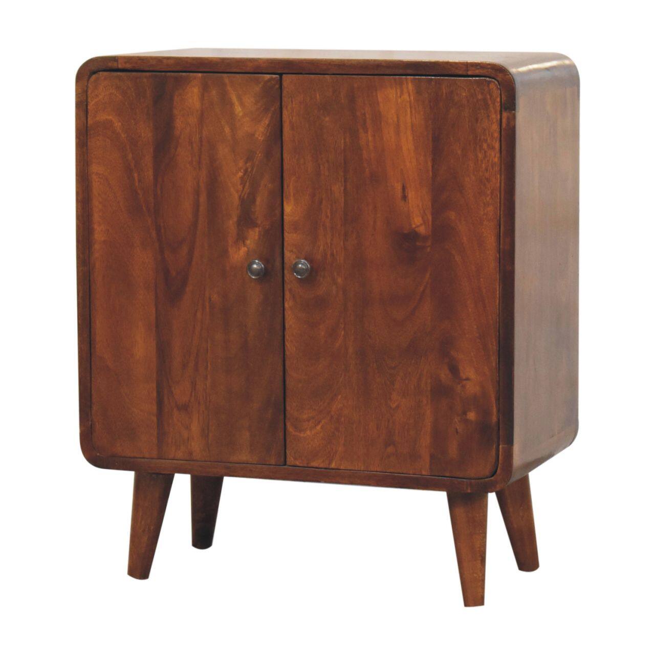 Back. Artisan Furniture - Artisan Furniture Solid Wood Mini Classic Chestnut Cabinet - Chestnut.
