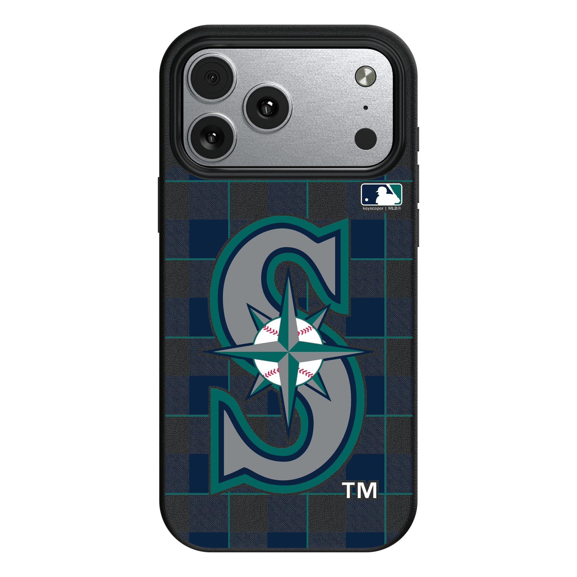 Keyscaper - MLB - Seattle Mariners Plaid Magnetic Bump iPhone Case - 17 Pro Max - Black price history on PriceWatchPro