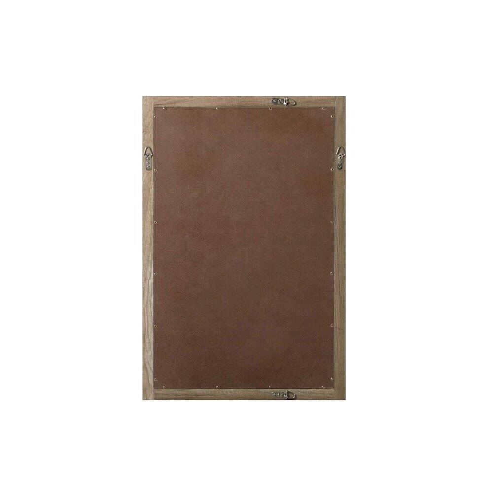 Angle. Elegant Kitchen and Bath - Noah Wooden Rectangle Mirror 24 x 36 in Natural Oak - Natural Oak.