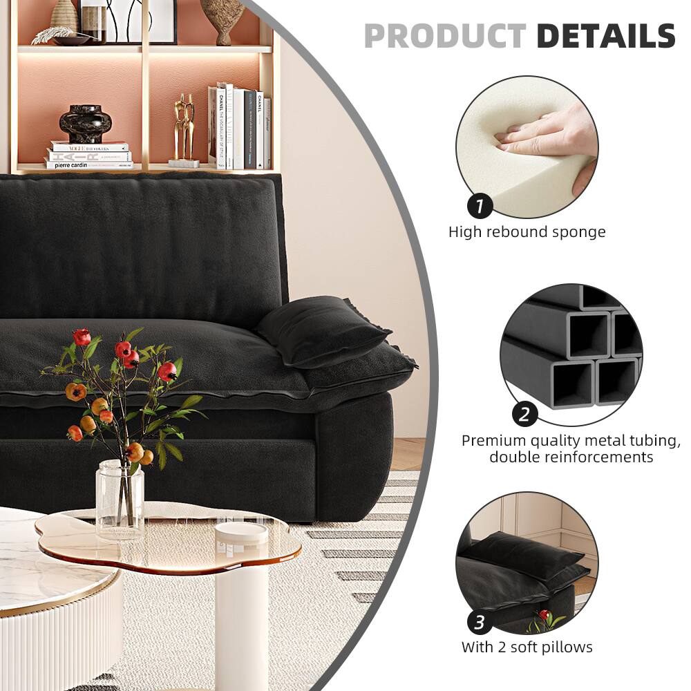 PRODUCT DETAILS

1. High rebound sponge
2. Premium quality metal tubing, double reinforcements
3. With 2 soft pillows