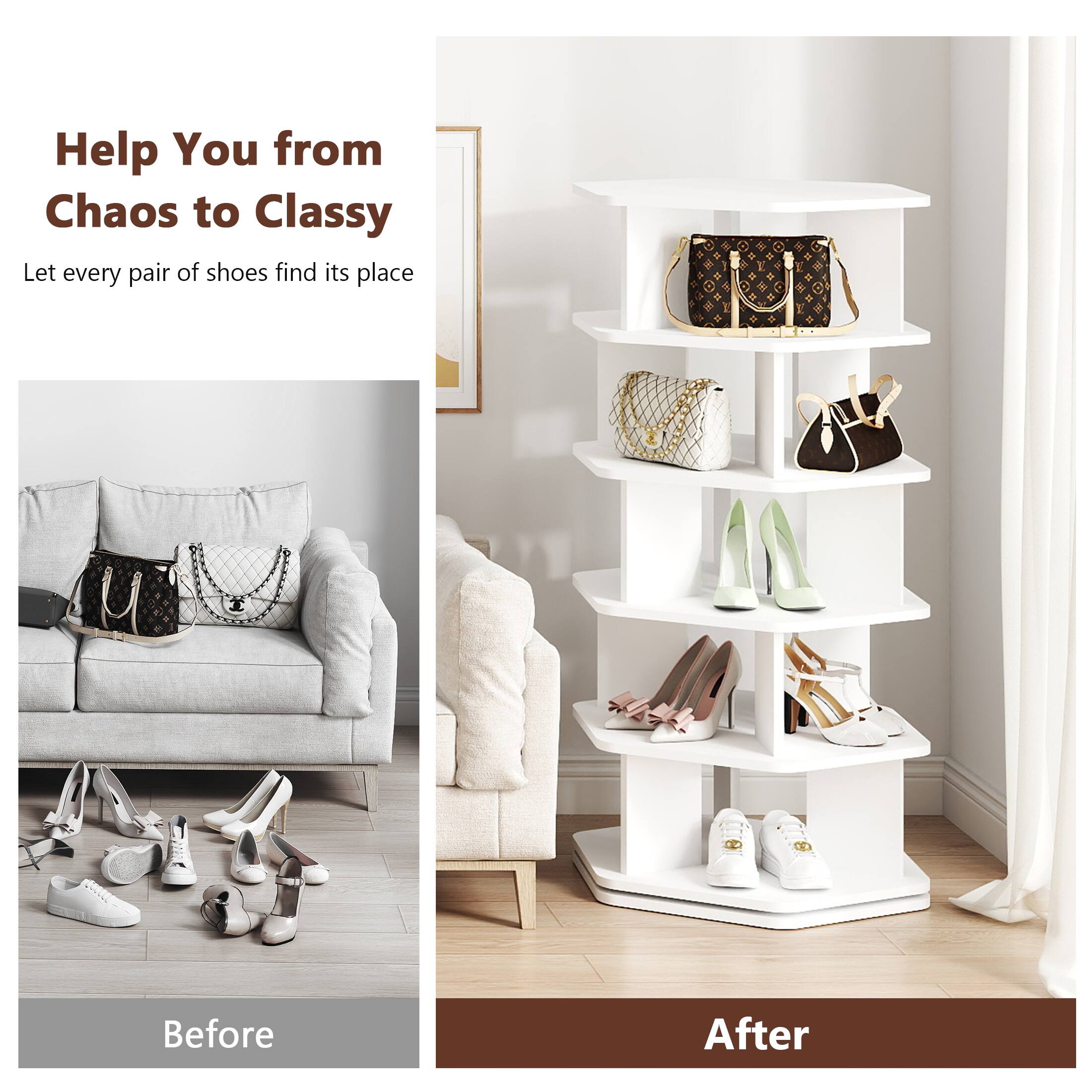 Help You from Chaos to Classy

Let every pair of shoes find its place

Before

After