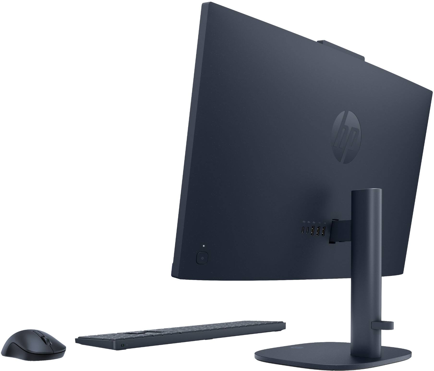Alt View 5. HP - OmniStudio 23.8" WLED Touchscreen All-in-One w/ Adjustable Height - AMD Ryzen 5 40 - 8GB Memory - 256GB SSD - Denim Blue.