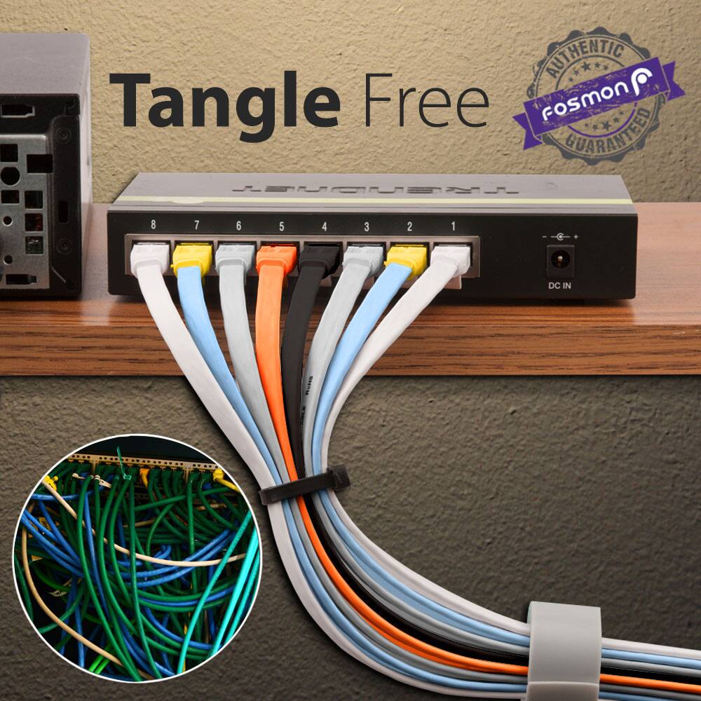 Tangle Free, Fosmon, GUARANTEED, AUTHENTIC, 8 7 6 5 4 3 2 1, DC IN