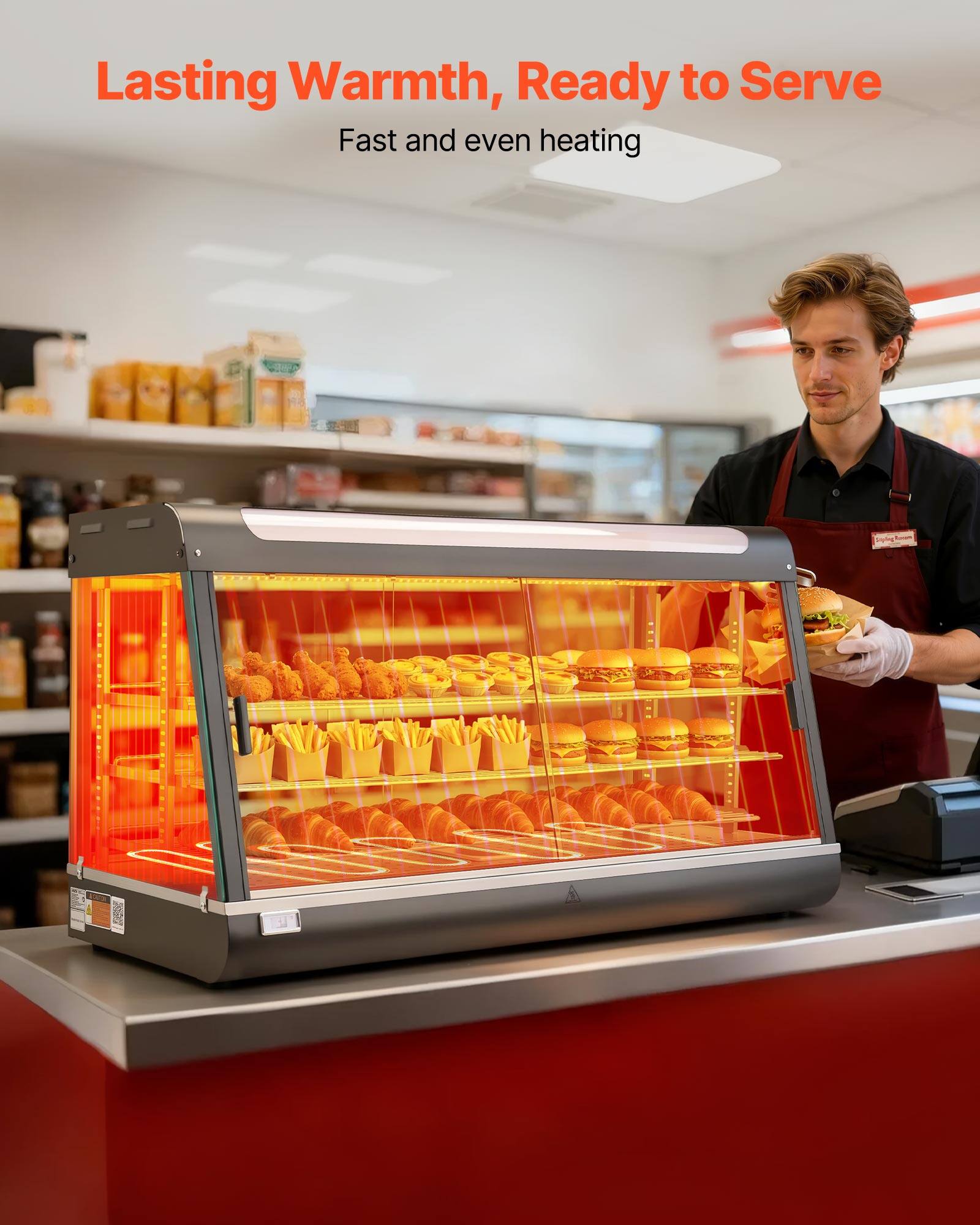 Lasting Warmth, Ready to Serve  
Fast and even heating