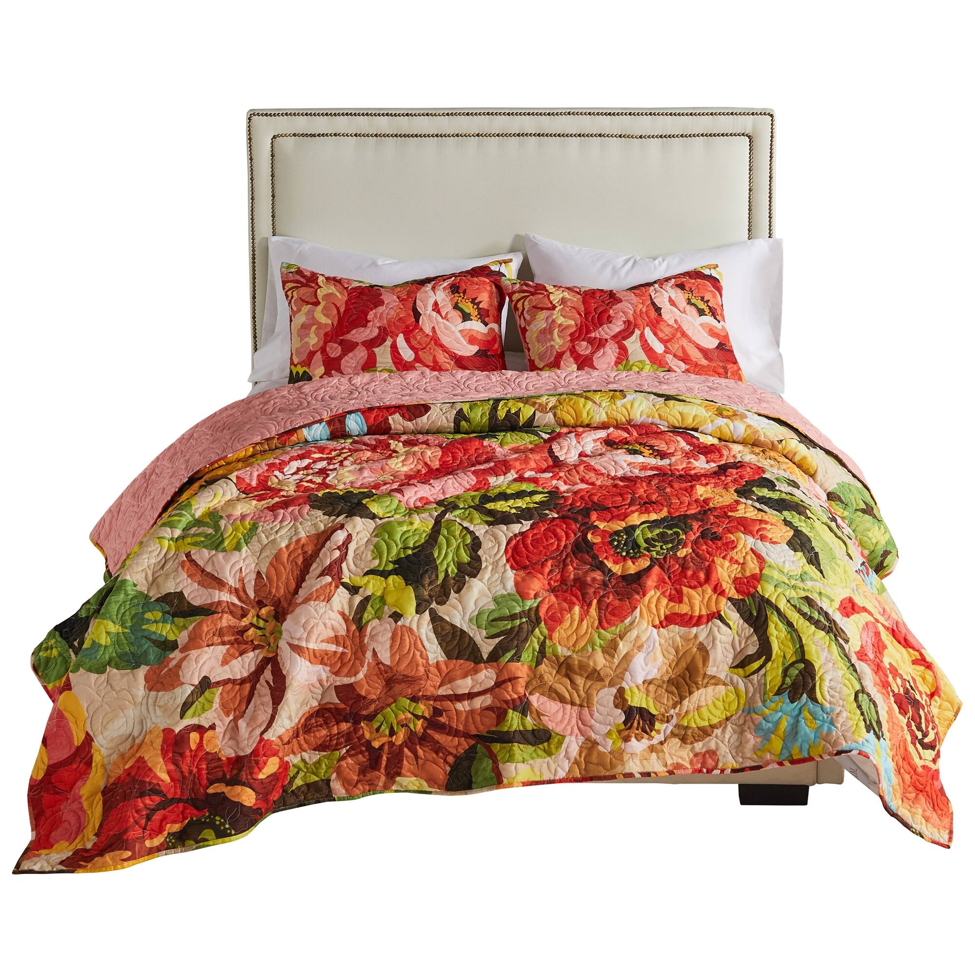 Alt View 3. Greenland Home Fashions - Greenland Home Senna Modern Boho Quilt Set, 3-Piece Full/Queen, Harvest - Harvest.